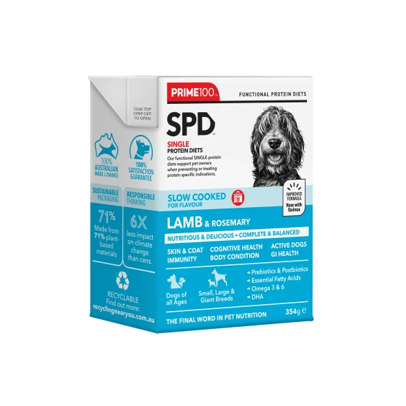 Prime 100 - SPD™ Slow Cooked Lamb & Rosemary 354g