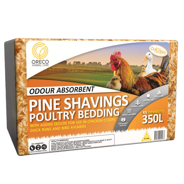 Oreco Pine Shavings - Poultry Bedding 82Ltr w/ Zeolite