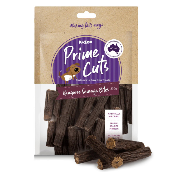 Kazoo Prime Cuts Kangaroo Sausage Bites 200g