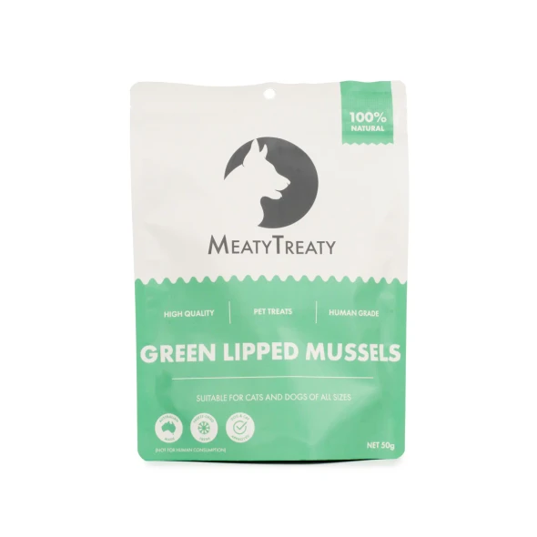 Meaty Treaty Freeze Dried Green Lipped Mussels Dog & Cat 50g