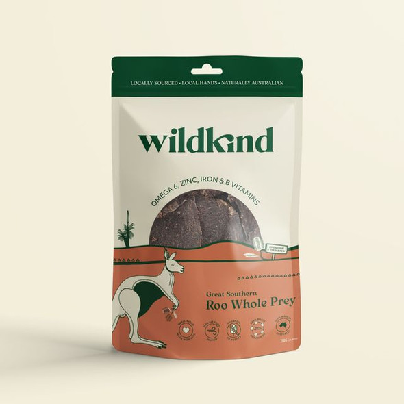 Wildkind Dog Treat Great Southern Roo Whole Prey 750G