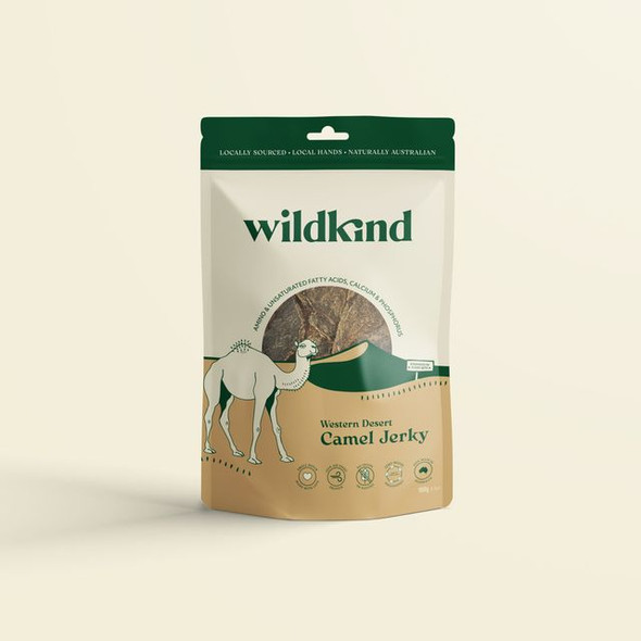 Wildkind Dog Treat Great Western Desert Camel Jerky 100G