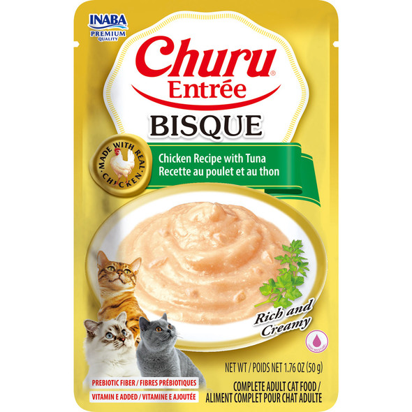 INABA Cat Churu Entree Bisque Chicken and Tuna 50g