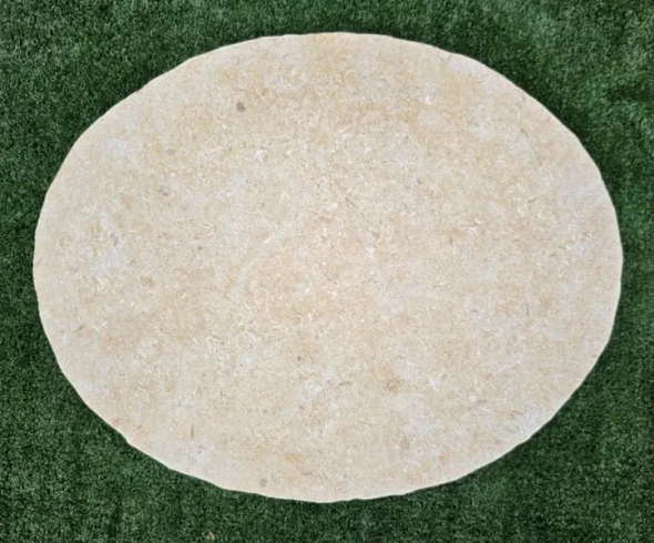 Limestone Round Stepping Stone 500-600 x 30mm (21kg)