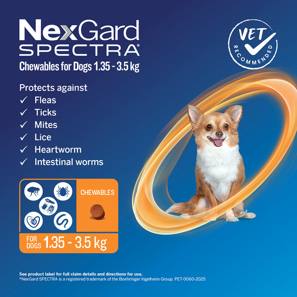NexGard Spectra 2-3.5Kg 3Pk