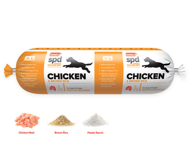 Prime 100 - SPD™ Fresh Roll Chicken & Brown Rice 2kg