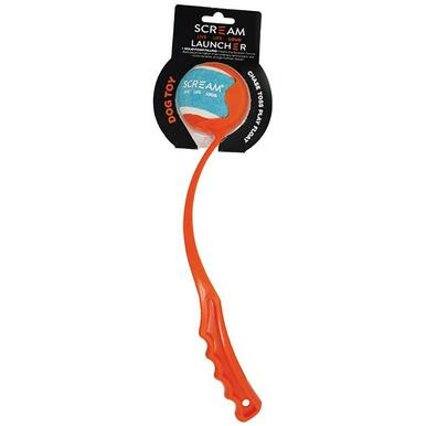 Scream Ball Launcher Loud Orange 38Cm