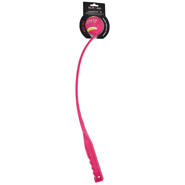 Scream Ball Launcher Loud Pink 65Cm