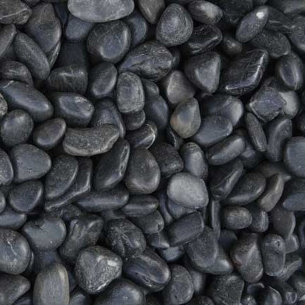 Kashmiri Black Polished Pebbles 30-50mm 20kg