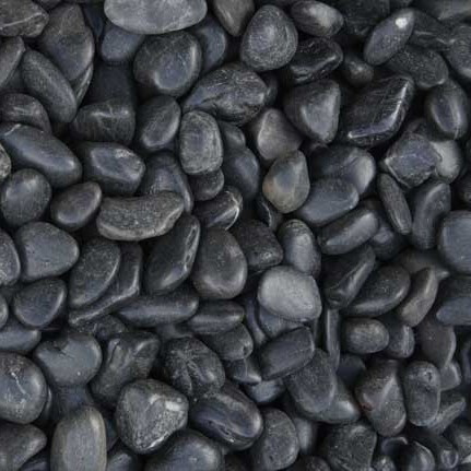 Kashmiri Black Polished Pebbles 50-70mm 20kg