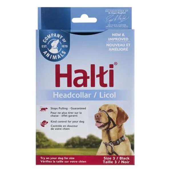 Halti Headcollar Black Size 3