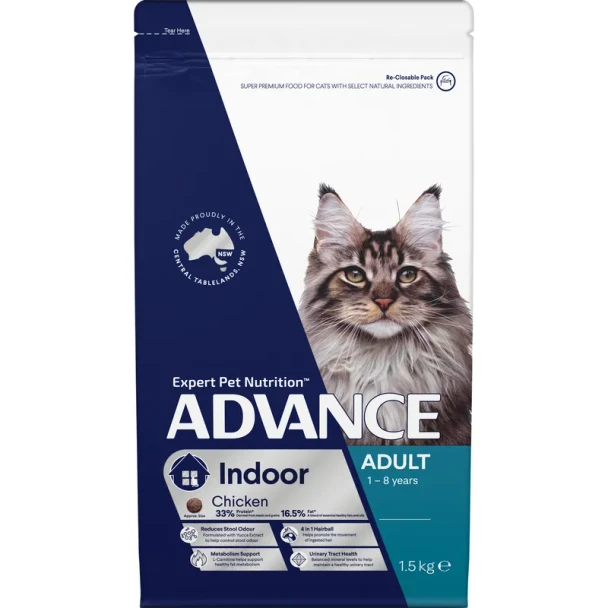 Advance Cat Adult Indoor - Chicken 1.5Kg