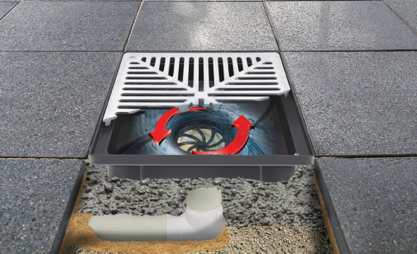 Reln Uni-Pit Vortex™ 200 Series inc. Plastic Grate (Black)