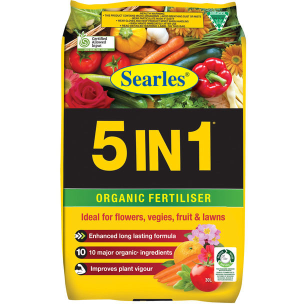 Searles 5 in 1 Organic Fertiliser 30L 
