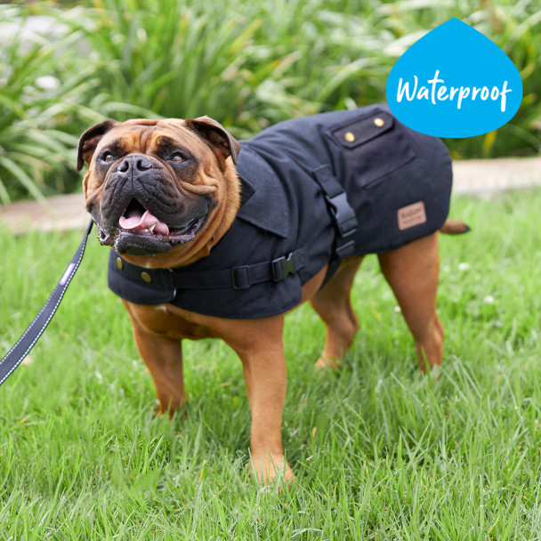 Aussie Oilskin Coat - Black Small - 33cm