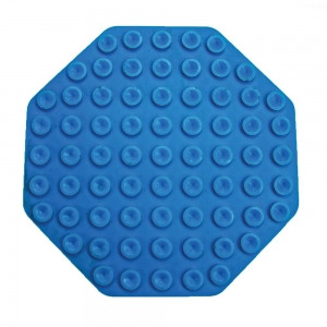 Scream Lick Enrichment Mat Suction Base Octagon Blue 