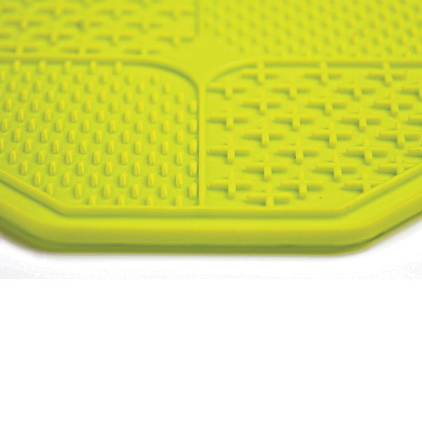 Scream Lick Enrichment Mat Suction Base Octagon Green