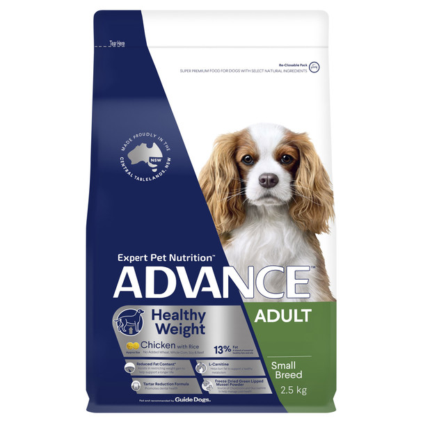 Advance Dog Adult Small Breed Healthy Weight - Chicken 2.5Kg