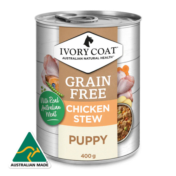 Ivory Coat Puppy Can Chicken Stew 400g (Individual)