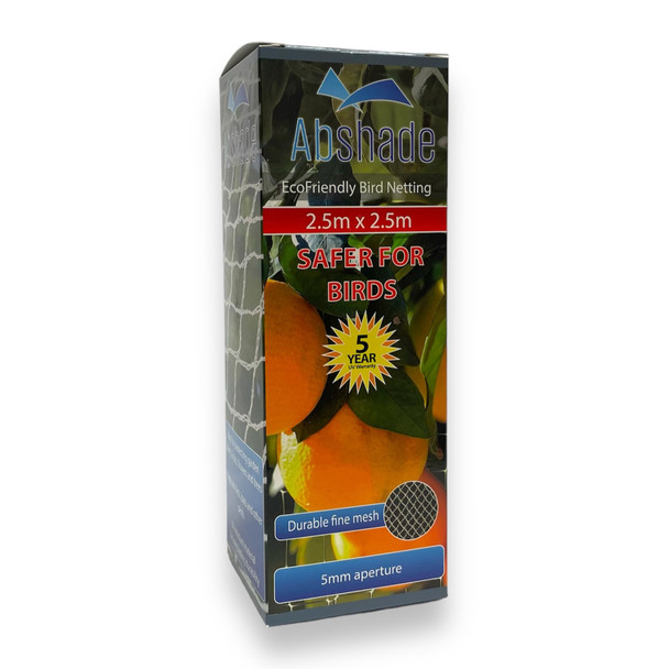 Abshade Anti Bird Net White 5mm 2.5m x 2.5m