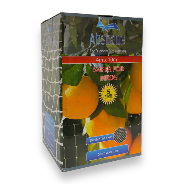 Abshade Anti Bird Net White 5mm 4m x 10m