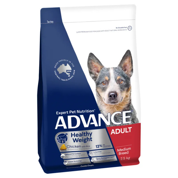 Advance Dog Adult Medium Breed Healthy Weight - Chicken 2.5Kg