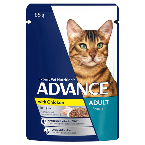 Advance Cat Wet Adult Chicken Jelly 85g (Individual)