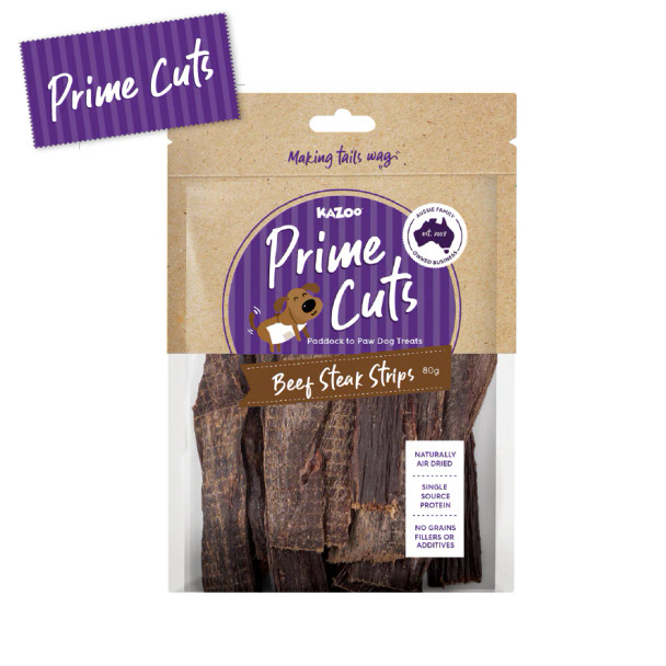 Kazoo Prime Cuts Beef Steak Strips 80g