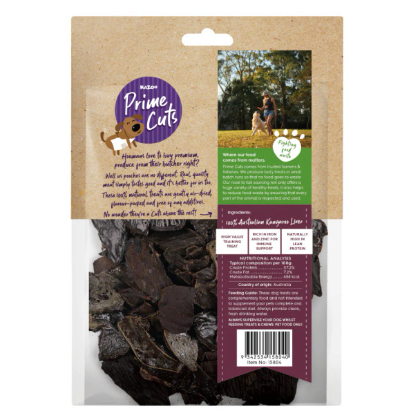 Kazoo Prime Cuts Kangaroo Liver Chips 100g