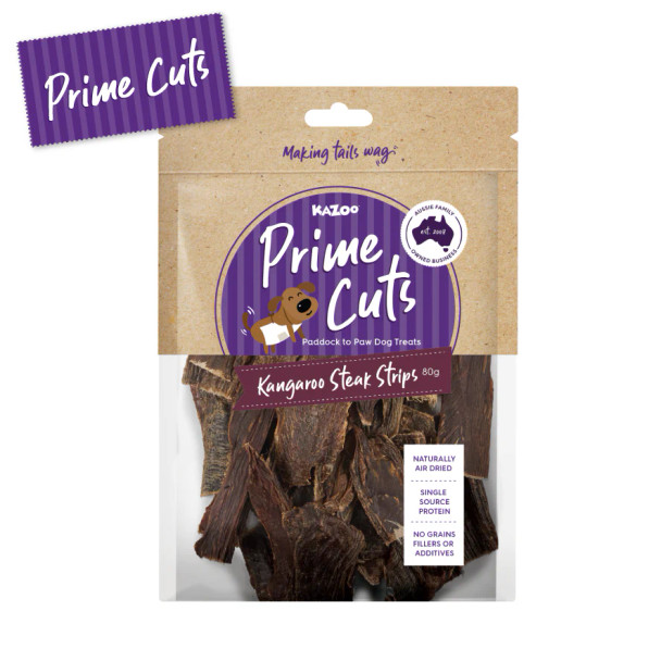 Kazoo Prime Cuts Kangaroo Steak Strips 80g