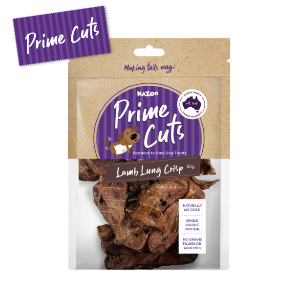 Kazoo Prime Cuts Lamb Lung Crisp 80g