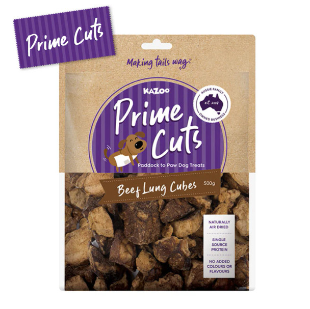 Kazoo Prime Cuts Beef Lung Cubes 500g