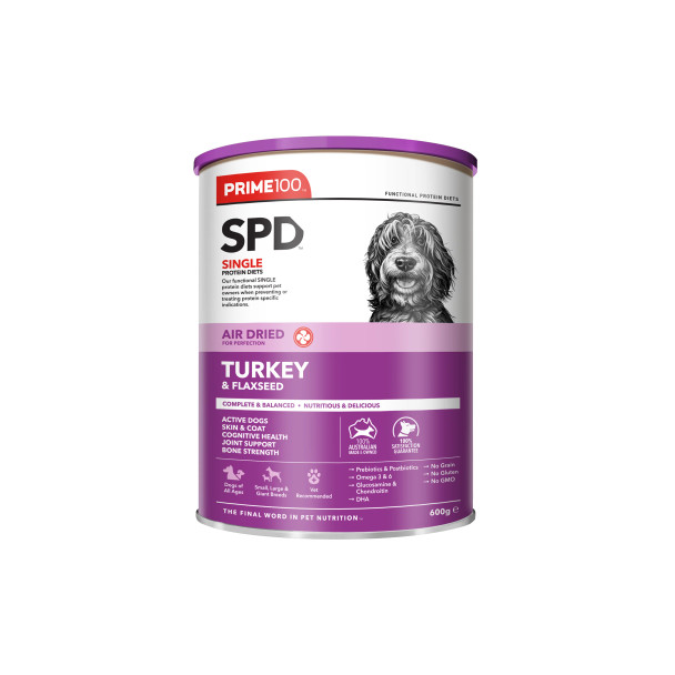 Prime 100 - SPD™ Air Dried Turkey & Flaxseed 600g
