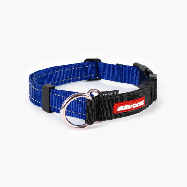 Ezydog Collar Checkmate XL Blue