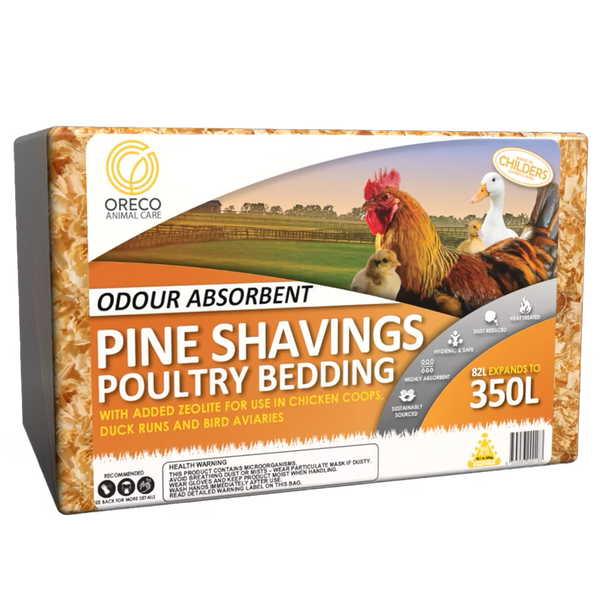 Oreco Pine Shavings - Poultry Bedding 82Ltr w/ Zeolite