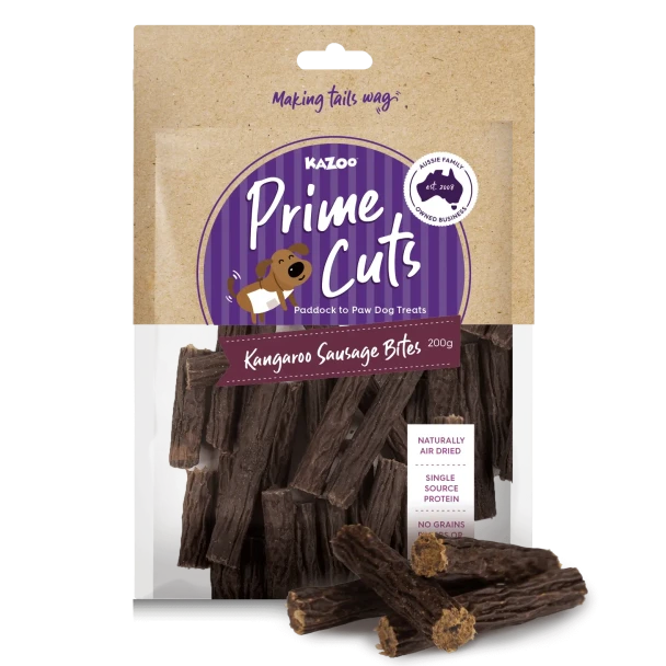 Kazoo Prime Cuts Kangaroo Sausage Bites 200g