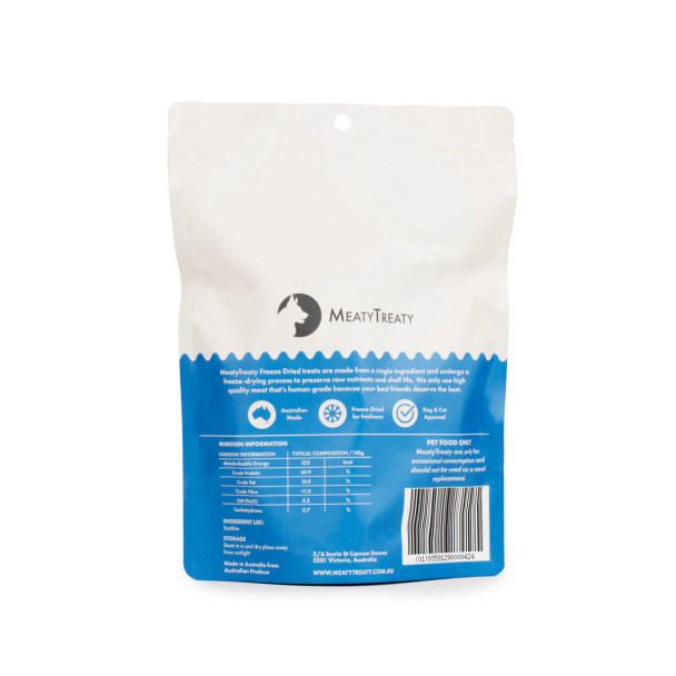Meaty Treaty Freeze Dried Whole Sardine Dog & Cat 80g