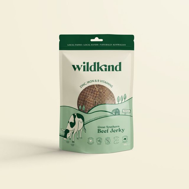 Wildkind Dog Treat Great Southern Beef Jerky 100G