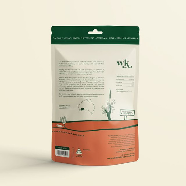 Wildkind Dog Treat Great Southern Roo Jerky 750G