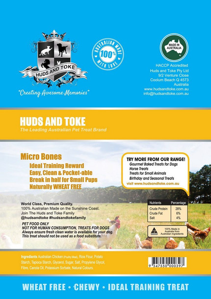 Huds & Toke Chicken Micro Bones 1Kg