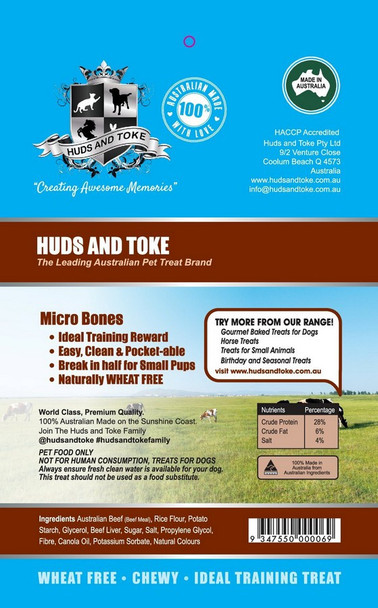 Huds & Toke Beef Micro Bones 1Kg