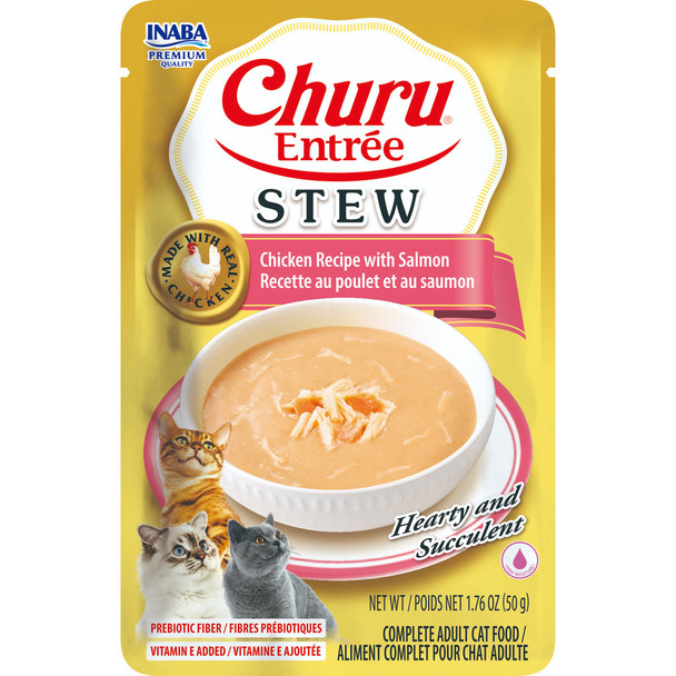 INABA Cat Churu Entree Stew Chicken and Salmon 50g