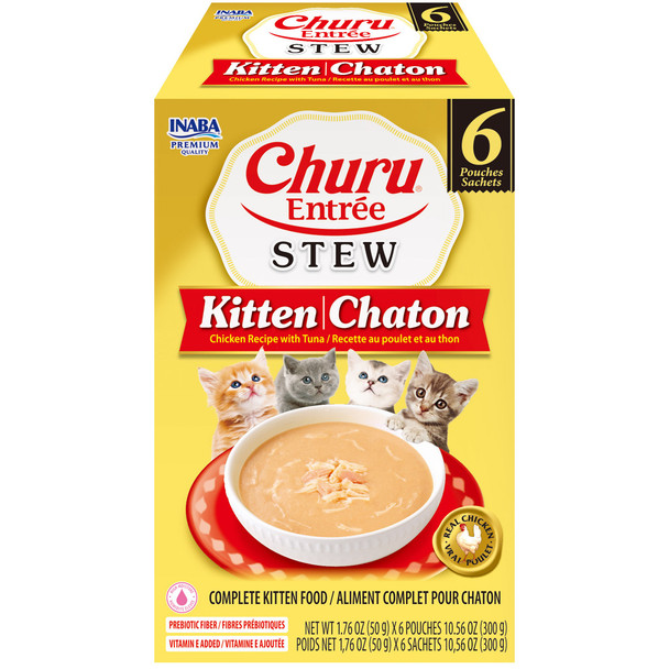 INABA Kitten Churu Entree Stew Chicken and Tuna 6 x 50g