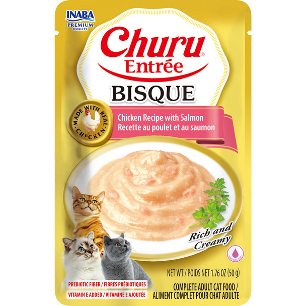 INABA Cat Churu Entree Bisque Chicken and Salmon 50g