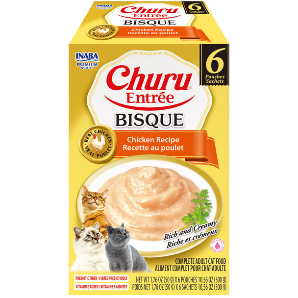 INABA Cat Churu Entree Bisque Chicken 6 x 50g