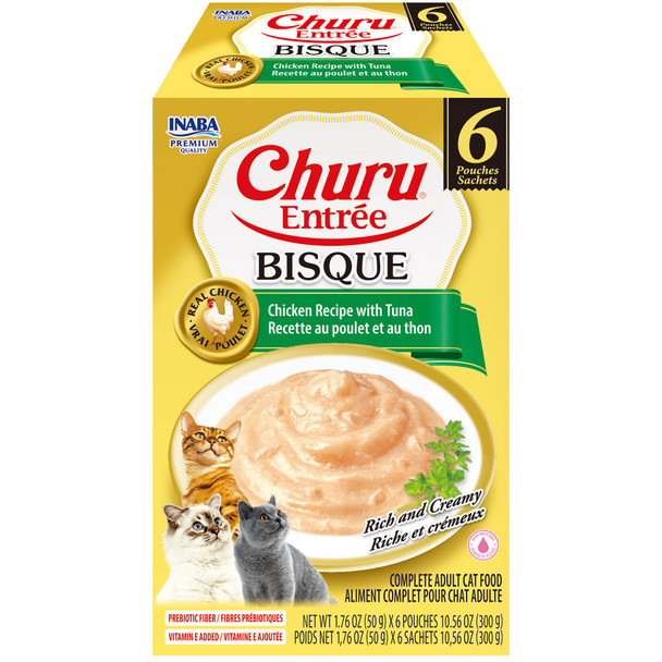 INABA Cat Churu Entree Bisque Chicken and Tuna 6 x 50g