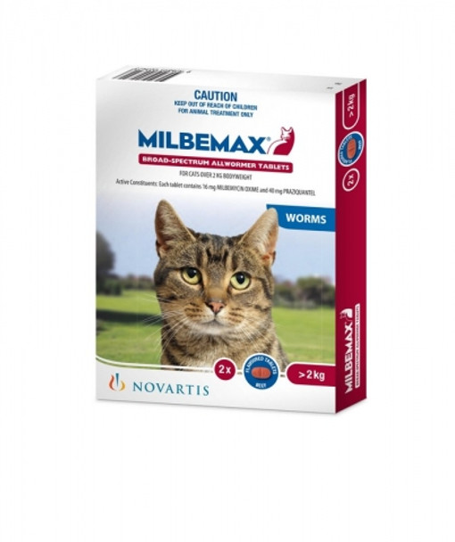 Milbemax Cat M/L (>2Kg) 2Pk