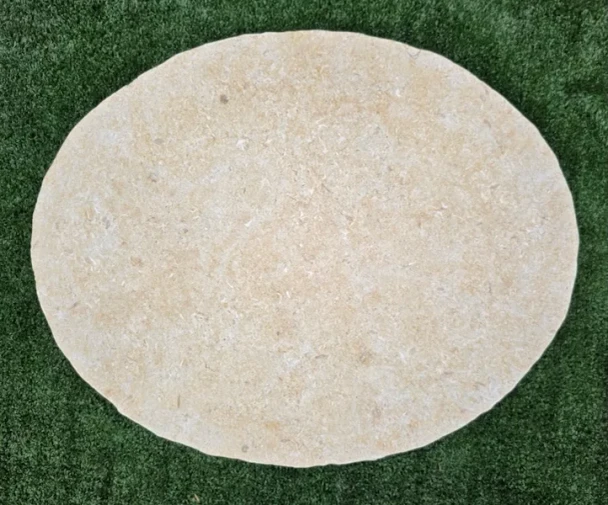 Limestone Round Stepping Stone 500-600 x 30mm (21kg)