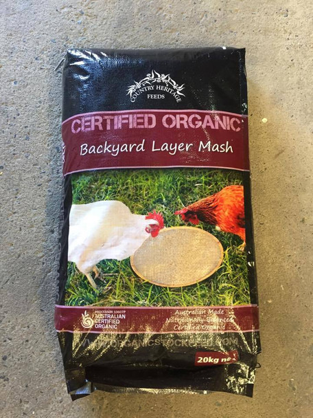 Country Heritage Organic Layer Backyard Mash 20Kg
