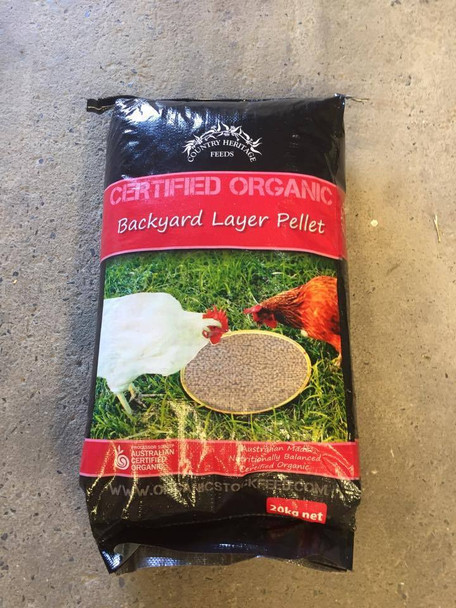 Country Heritage Organic Layer Backyard Pellet 20Kg
